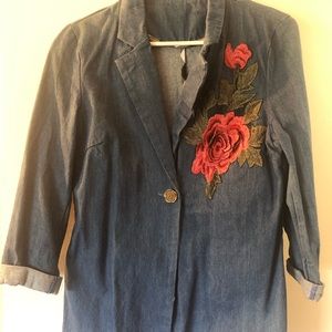 Denim jacket suit